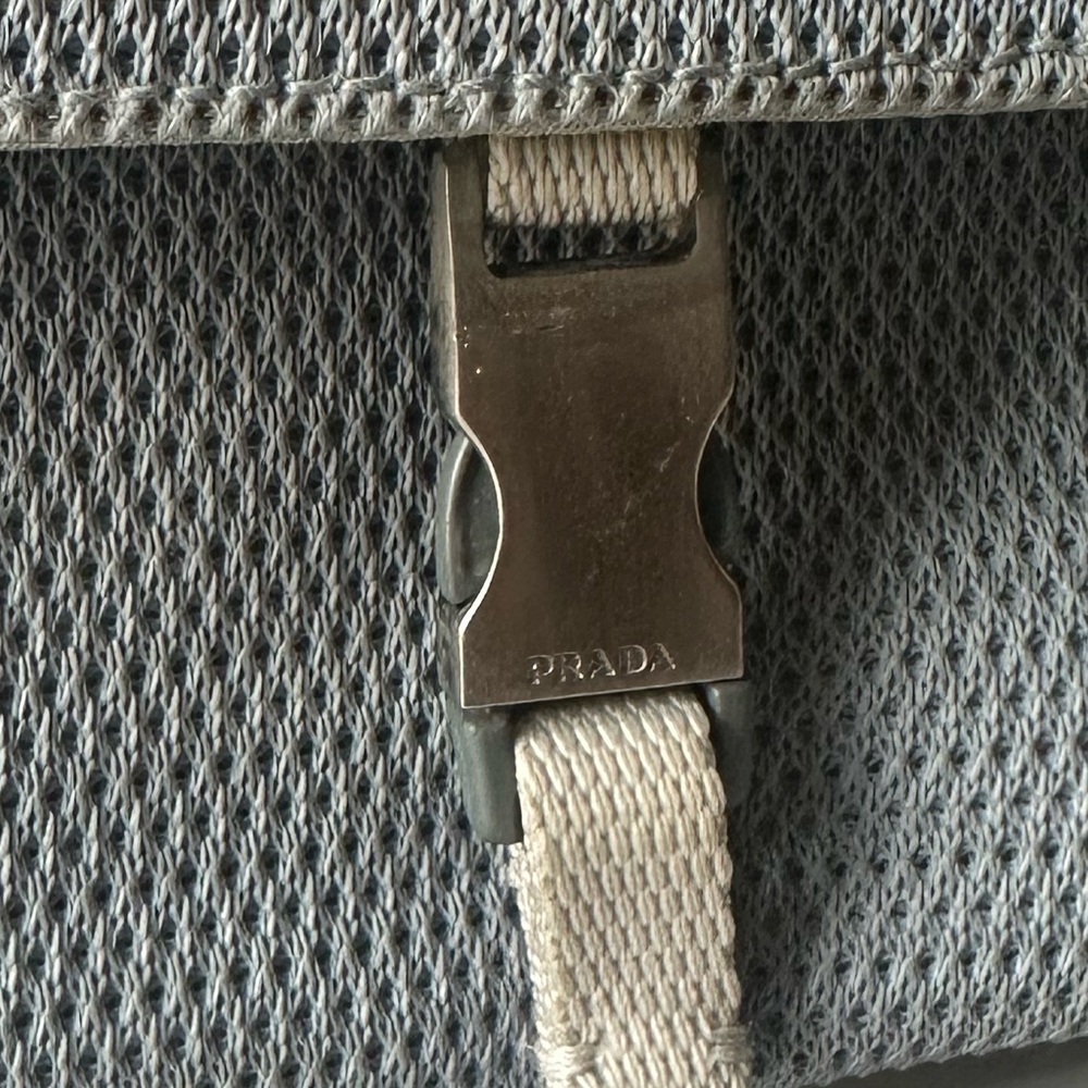 Vintage PRADA Sport Shoulder Bag Nylon Micro-Mini Blue - Picture 15 of 15